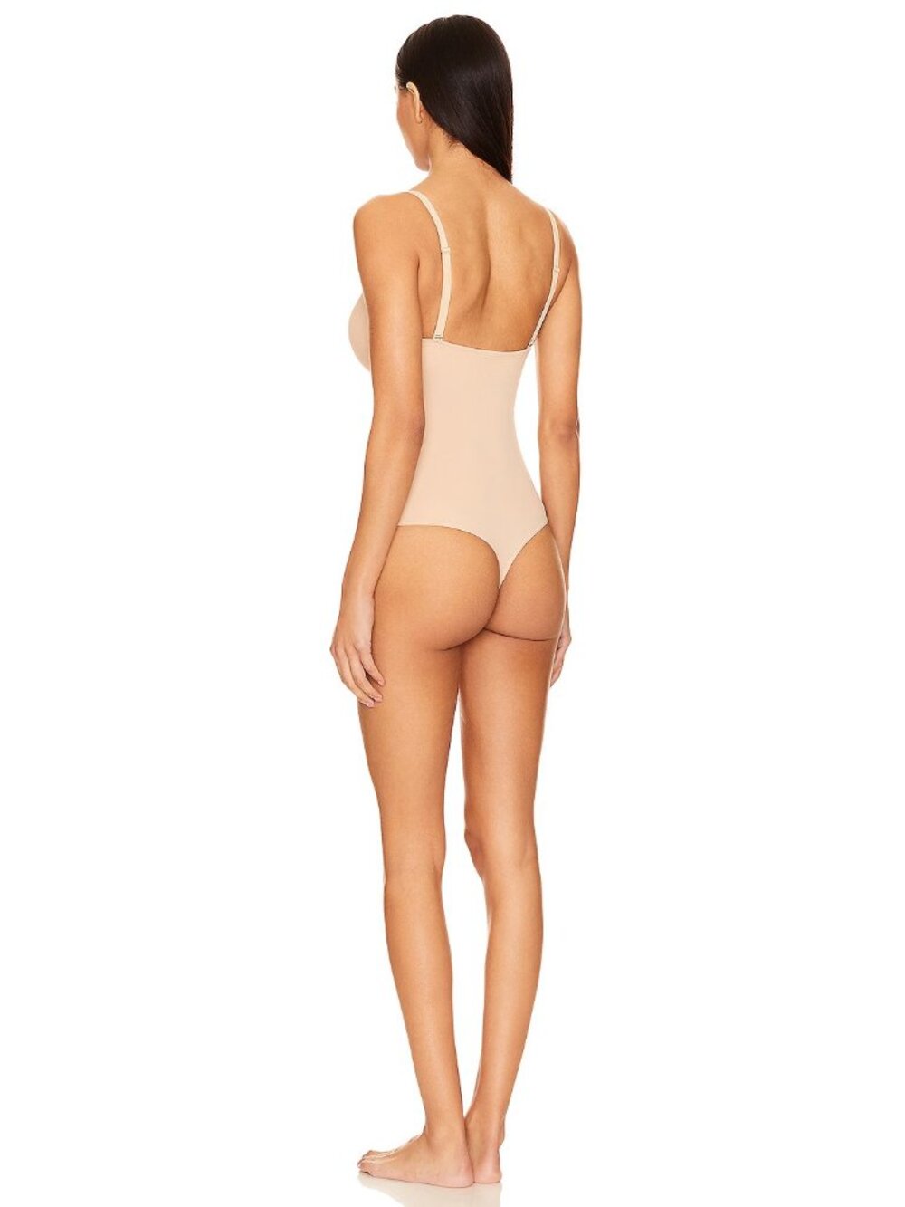 Wolford Mat De Luxe Forming String Bodysuit in Powder - Picture 4 of 4